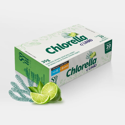 Chá Detox c/ Chlorella Sabor Limão 20 sachês